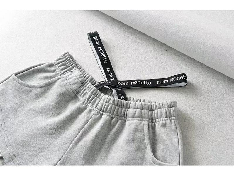 Summer Spicy Girl Style Elastic Waist Patchwork High Waist Wide Leg Casual Shorts for Women