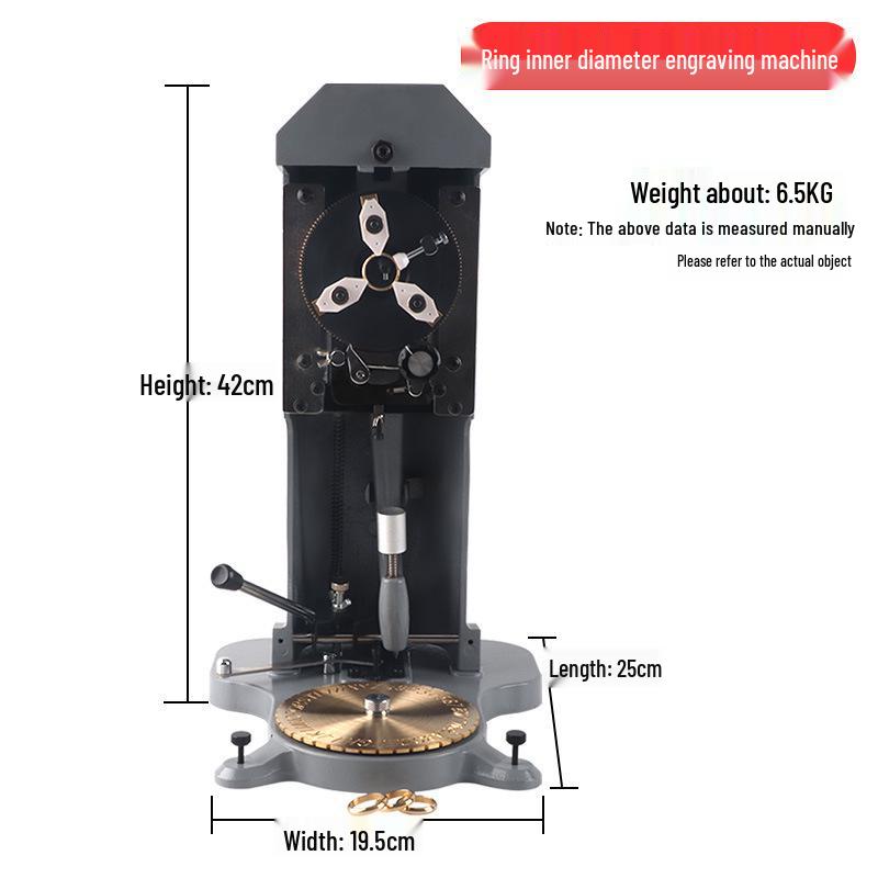 Dual-Sided Ring Engraving Machine for Inner Wall Letters, Numbers & Symbols