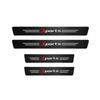 4x Carbon Fiber Car Door Plate Sill Scuff Cover Anti-Scratch Sticker Protector