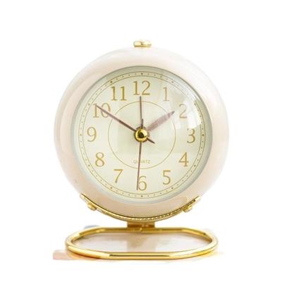 Creative Luminous Alarm Clock Metal Frame Silent Student Alarm Clock Colourful Strong Wake-up Table Clock Bedroom