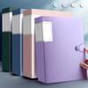 A4 60-Pocket Large Capacity Transparent File Folder with Transparent Front Cover & Labeling System - Heavy-Duty PP Material