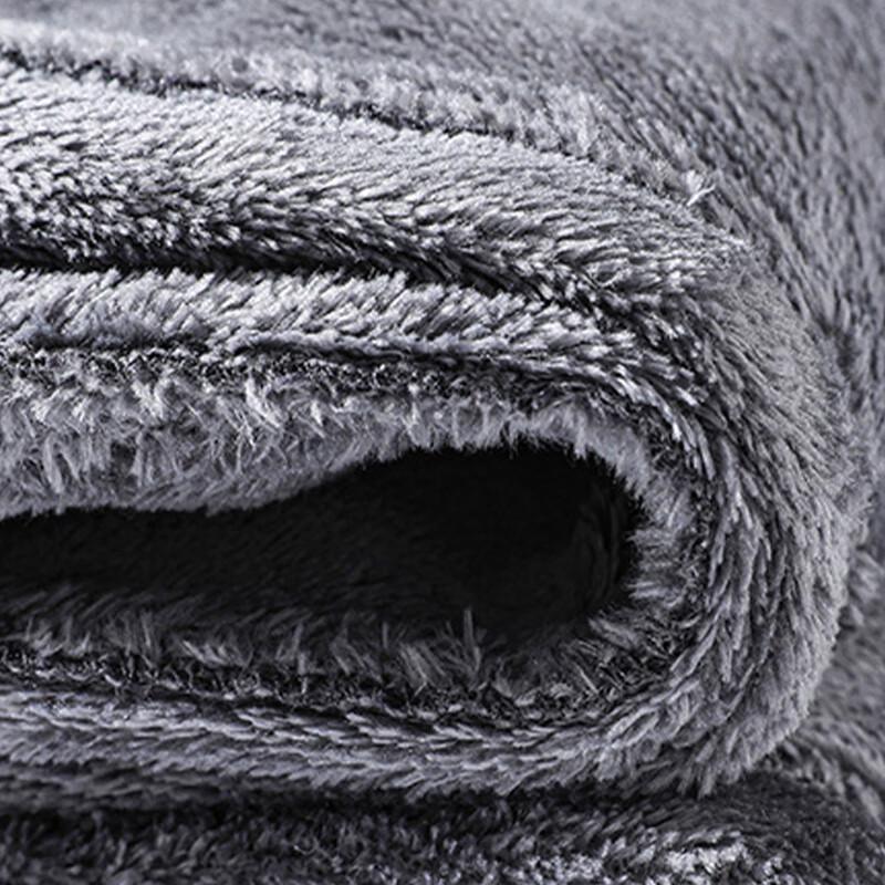 ROMON Men's Fleece-Lined Straight-Leg Casual Trousers