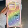 Hülle Für Samsung Galaxy S26 S25 S24 S23 S22 Plus Ultra S21 FE Note20 A54 A57 5G A52 A55 A56 Regenbogen Stern Blume Weiche Klare Abdeckung