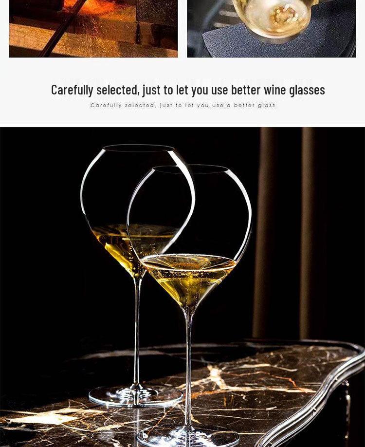 Elegant Handmade Seamless Ultra-Thin Glass Set for Red Wine, White Wine, and Champagne