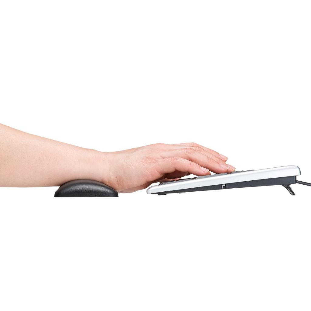 SANWA SUPPLY Keyboard Wrist Rest for (Leather-like Material, Black, Mouse/Mouse Pad) TOK-GELPNLBKN