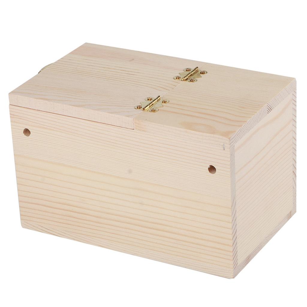 12x12x19.5cm Dřevěný ptačí budka Pet Inkubační chovná krabička S ptačí bidýlkem a odpočívadlem Venkovní zahradní dekorace Příslušenství