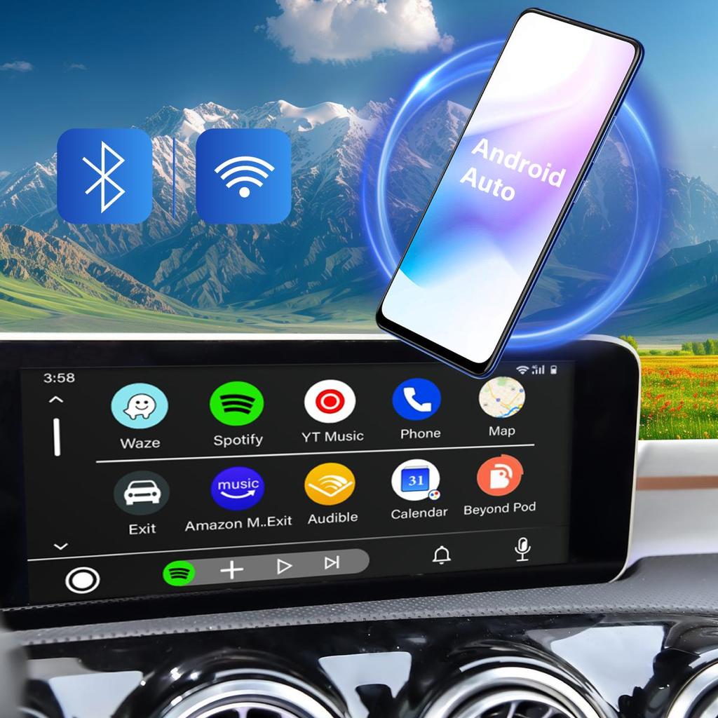 Sinairyu Wireless CarPlay Android Auto DAB DVR Mirror-Link Compatible For Mercedes Benz CLS GLE GLS G V Class NTG 6.0