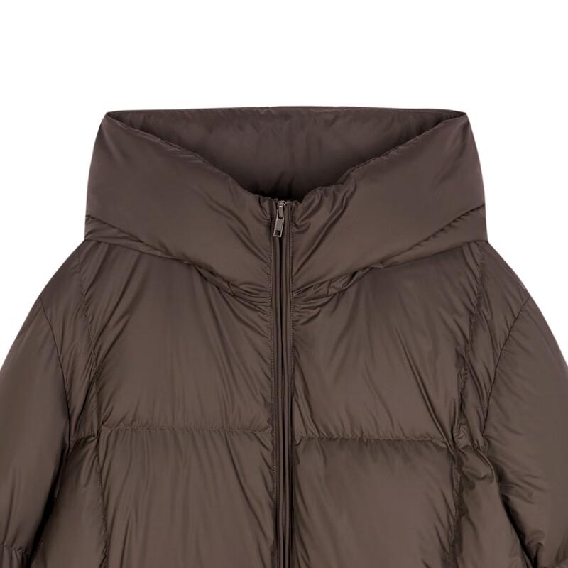 Less 2024 Women's Hooded Loose-Fit Goose Down Jacket