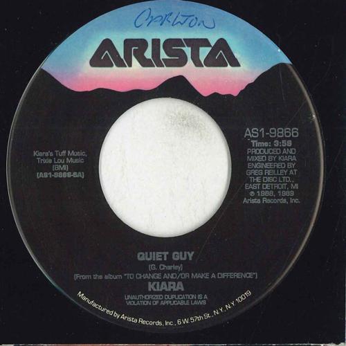 

7inch Record KIARA Quiet Guy AS19866 ARISTA 1988 Canada SoulFunk Used