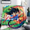 Dragon Ball character Print Flannel Blanket High quality Comfortable for All Seasons Home Decor Warmth and Comfort Perfect for Christmas Gifts