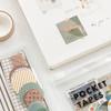 4 Designs 40Pcs/lot Vintage Sights Simple Stripe Pocket Tape Deco Stickers Scrapbooking Bullet Journal Deco Stickers