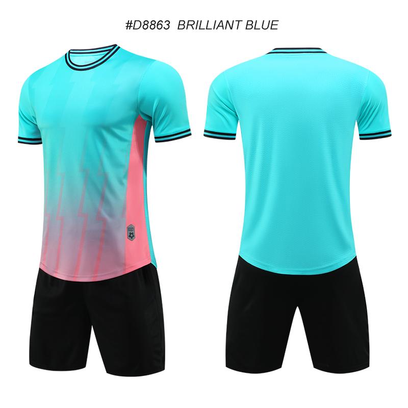 Polyester Quick Drying Soccer Kit for Men Women Breathable Wholesale Soccer Jersey Football Clothes Sportswear Jersey Set