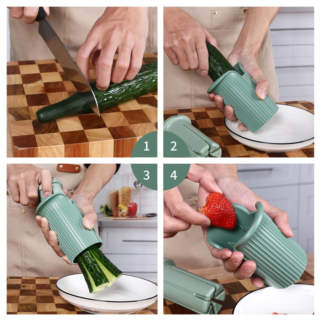 Multifunctional Fruit Splitter Household Kitchen Tools Strawberry Cucumber Slicer Radish Slicer