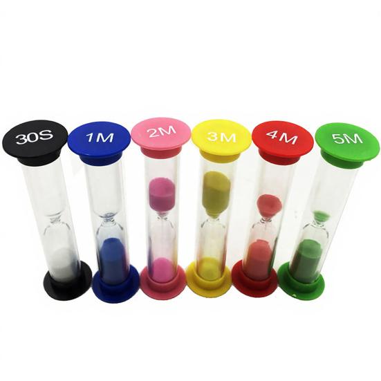 

6 Pcs Sand Timer Colorful Hourglass Sandglass Sand Clock Timers Set for Brushing Children s Teeth Cooking Game School Office D
