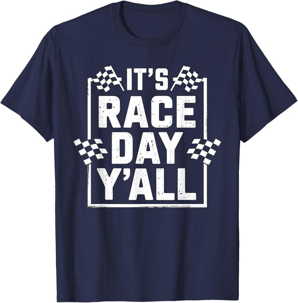 It's Race Day Y'all Racing Day Matching Unisex T-Shirt