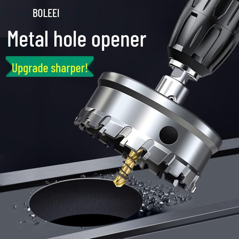 Stainless Steel Alloy Hole Saw for Quick Drilling and Metal/Woodworking Punching