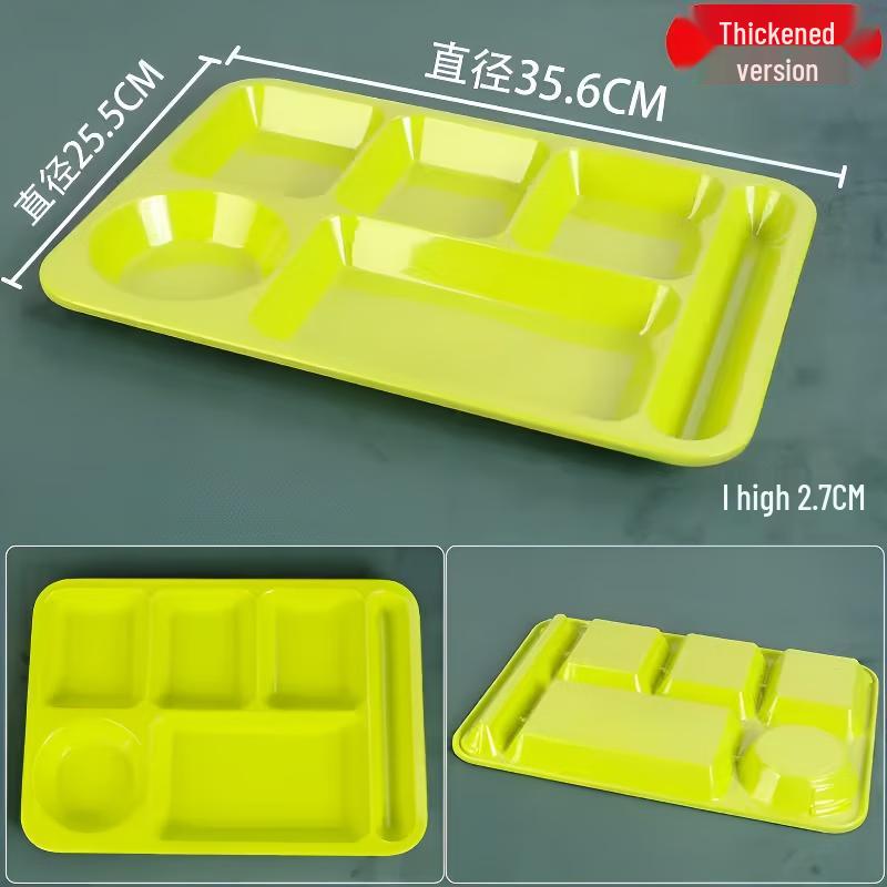 ShengXinhui Thickened Melamine Divided Meal Tray