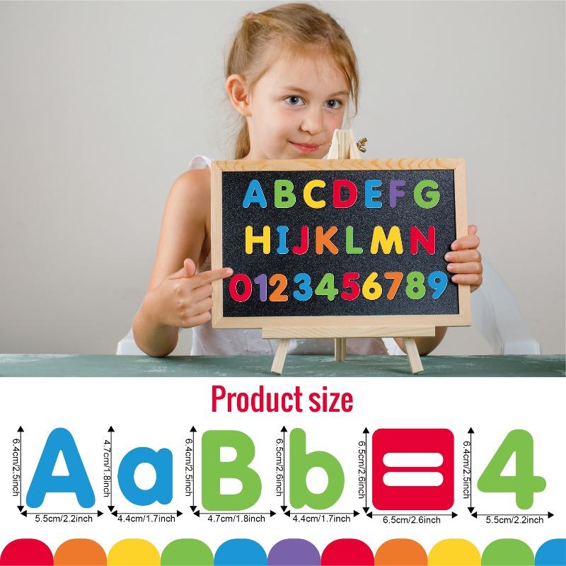 Flexible Magnetic Fridge Stickers DIY Colorful Letters Numbers Educational Teaching Tools Preschool Kids Learning Spelling Math