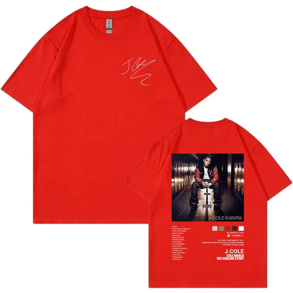 Hot Rapper J Cole Album Cover Graphic T Shirts Hip Hop Vintage Short Sleeve Tshirt Men Women Casual Fashion Oversized Tshirts