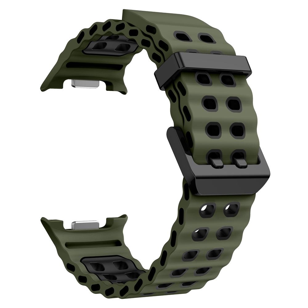 Silicone Marine Band For Samsung Galaxy Watch 8 Classic 46mm Sports Strap For Samsung Watch 8 44mm 40mm Bracelet Watchbands