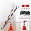 70cm Reflective PVC Traffic Cone with Lifting Ring - Safety Barrier