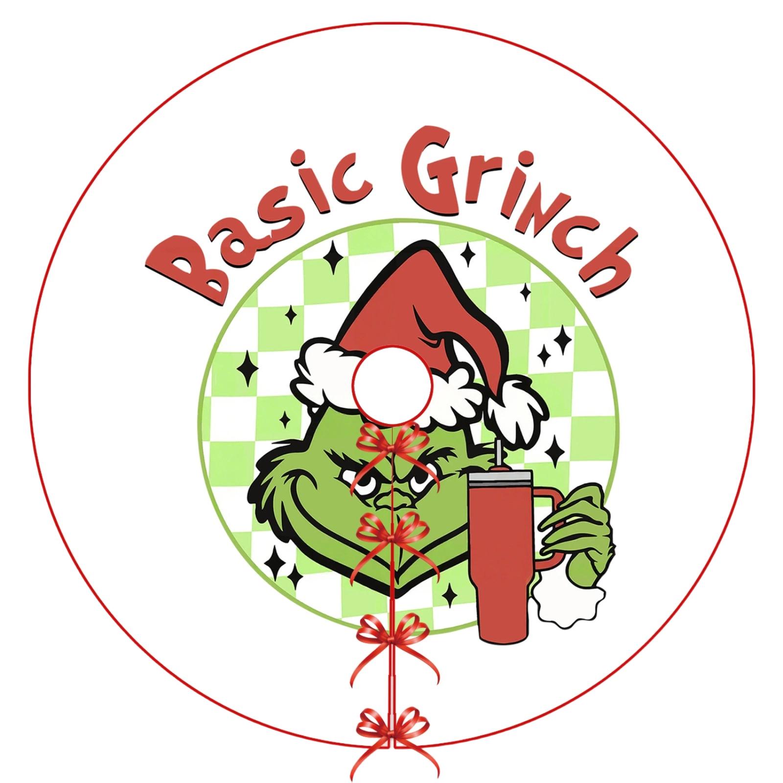 

Christmas Tree Skirt DIY Festive Atmosphere Decoration Digital Printing Pattern One Size