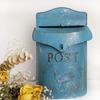 Vintage Handmade Metal Pastoral Lockable Secure Iron Letter Newspaper Mail Box Wall Mounted  Mailbox