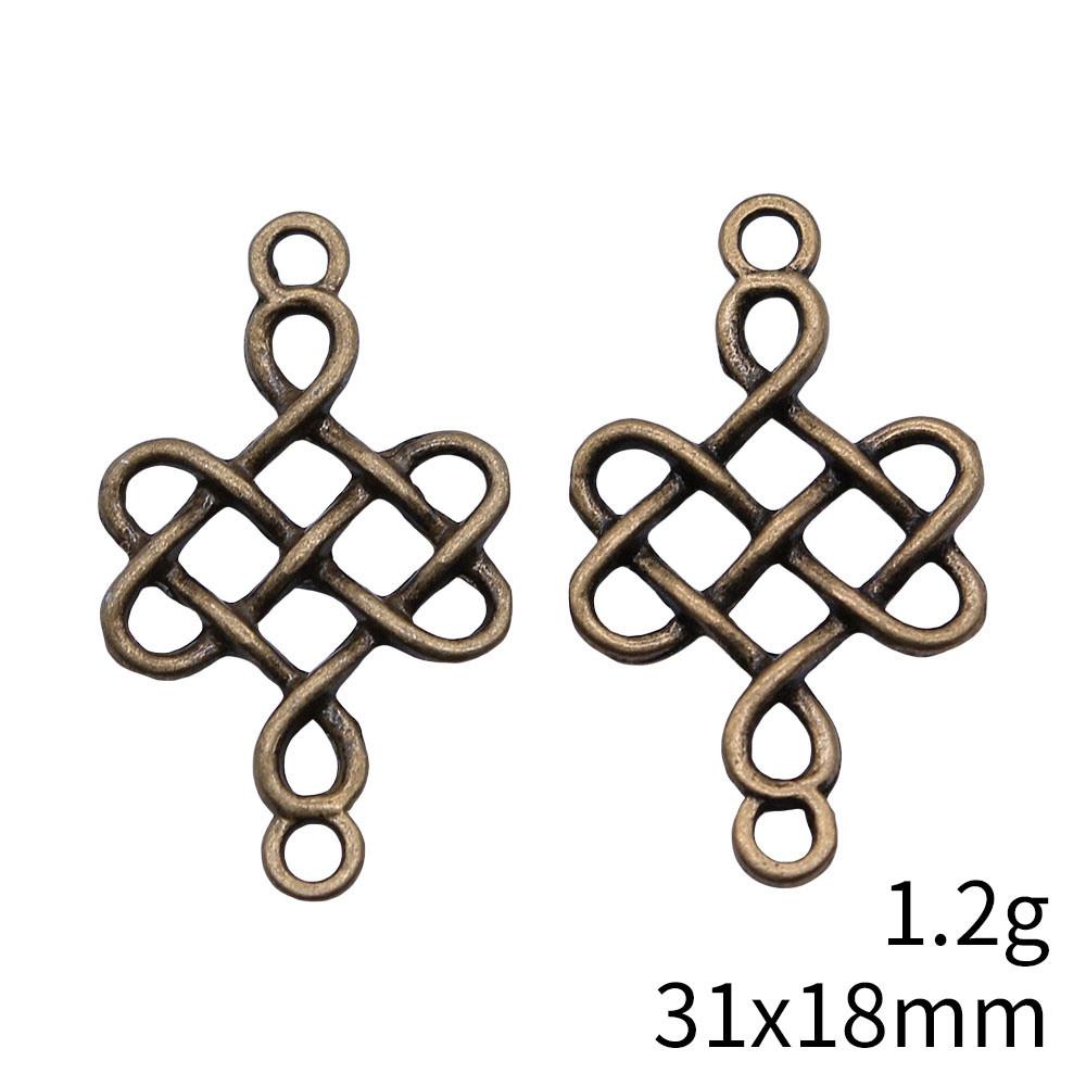 Valentine's Day Charms For Necklace Chinese Knot Chinese Character Charms Pendant Women's Bag Pendant Accessories
