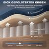 Eleganter Ohrensessel, Dick gepolstert, Abnehmbarer Bezug, 74 x 86 x 102 cm, Blau