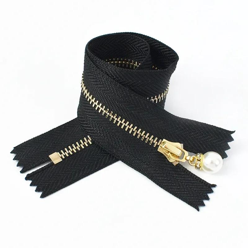 5 Piezas Cremalleras Metálicas Meetee #3 15/18/20/25/30cm Cierre de Cremallera de Extremo Cerrado para Coser Chaqueta Abrigo Decoración Reparación de Cremalleras Accesorios DIY