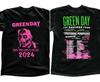 Green Day The Saviors 2024 Tour T-Shirt Black Cotton Unisex For Fans