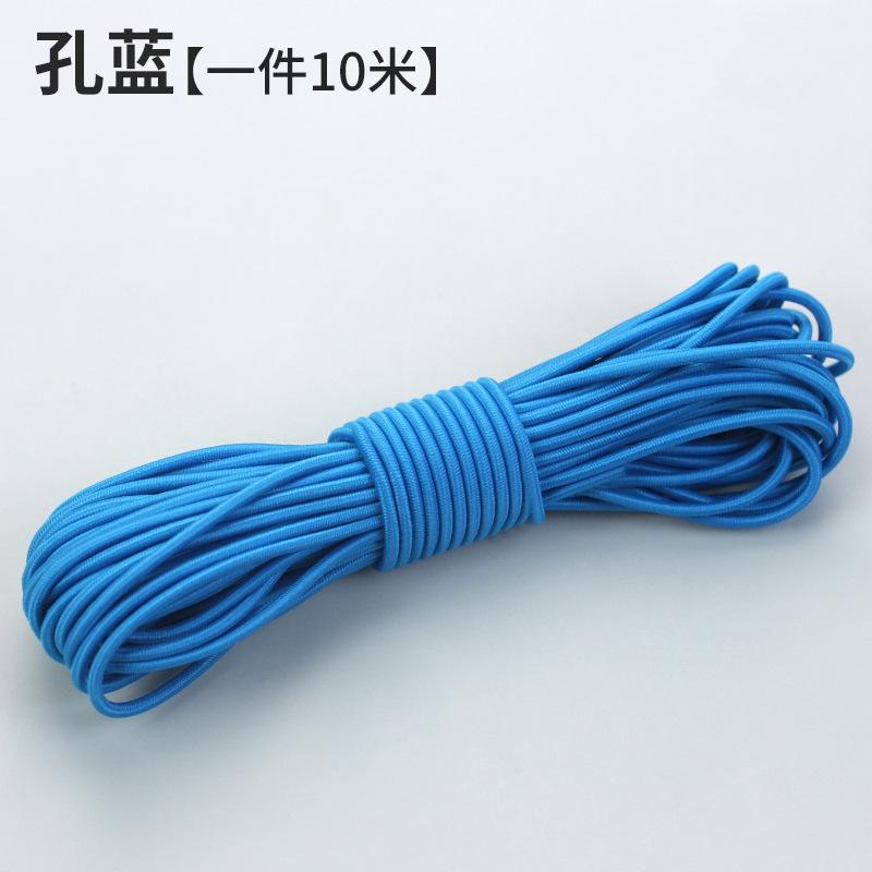 10M Rundes Farbiges Elastikband Gummiband Strapazierfähige Rindersehne Feines Springseil Elastisches Seil DIY Bekleidungszubehör Haarseil