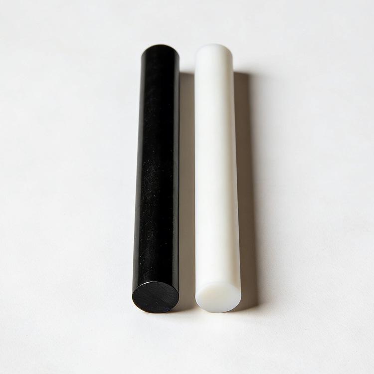 White and Black POM Polyoxymethylene Rod - Plastic Material