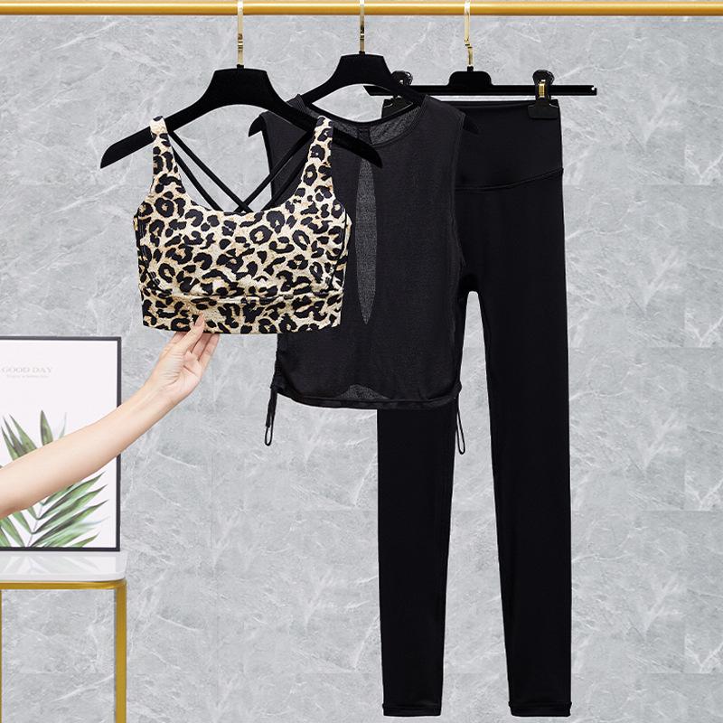 Lulu Women's Yoga Bra and High-Waist Fitness Pants Set - Spring/Summer Activewear