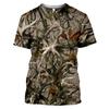 Men Hunting Camouflage T-Shirt Summer Short Sleeve 3D Print Streetwear Luxury Casual Top Clothes