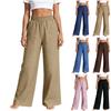 Women's Loose-fitting, Versatile Color Floor-length Wide-leg Trousers