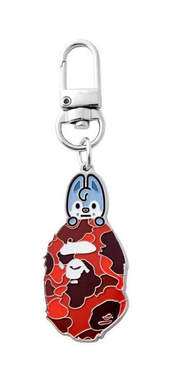

[USED] BAPE X STRAY KIDS WOLF CHAN KEY RING