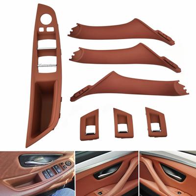 4/7 Piezas 6 Colores Volante a la Izquierda LHD Panel Tirador Manija Reposabrazos Puerta Interior Cubierta de Recorte Para BMW Serie 5 F10 F11 F18 520 525