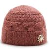 Hat Female Autumn Winter Ladies Thermal Hat In the Elderly Knitted Wool Hat Winter Cycling Ear Hat Mother Hat
