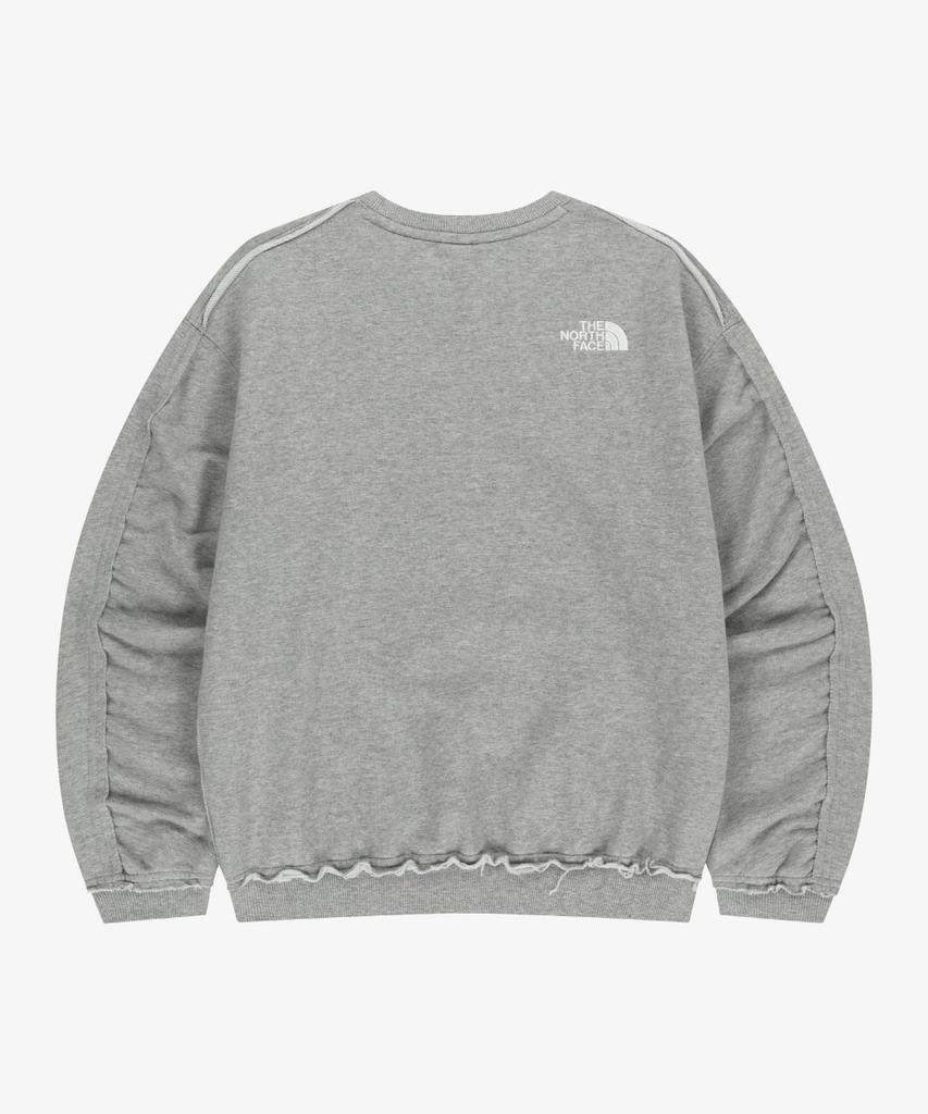 Noseupeiseu Nm5Ms08K White Label Explore Sweatshirt Melange Grey