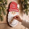 Christmas Party Supplies Advent Calendar Wooden Hanging Sign, 24 Days Welcome Sign with Rope, Countdown Plaque Santa Decorations For Living Room Cafe