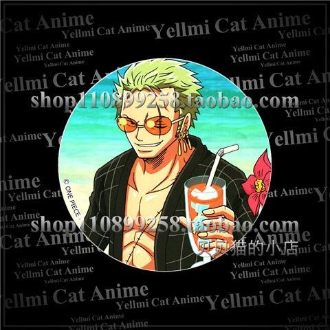 One Piece Anime Anstecker Luffy Zoro Chopper Zubehör Anstecknadel Schlüsselanhänger Spiegel Cosplay Merchandise Piratenkönig Manga Sammlung Geschenk
