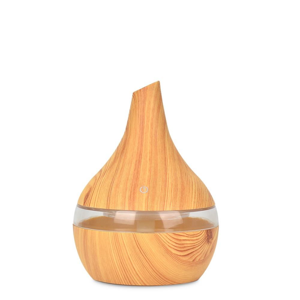 300ml USB Electric Aroma Air Diffuser Wood Ultrasonic Air Humidifier Essential Oil Aromatherapy Cool Mist Maker for Home