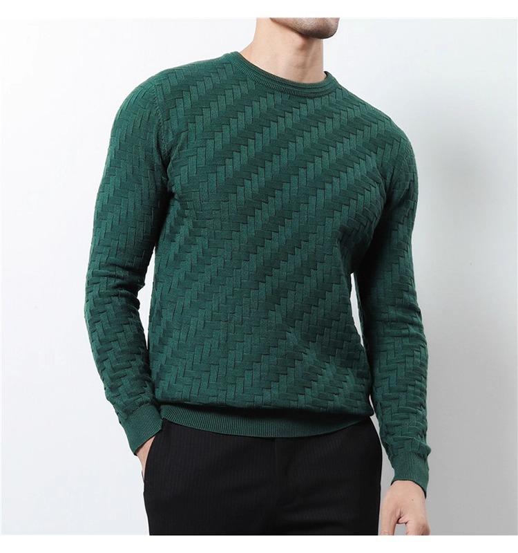 Men's High-Grade Winter Business Casual Sweater Pullover with Shirt Collar