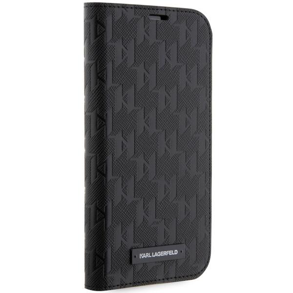 Karl Lagerfeld KLBKP14LSAKLHPK iPhone 14Pro 6.1" bookcase black/black Saffiano Monogram