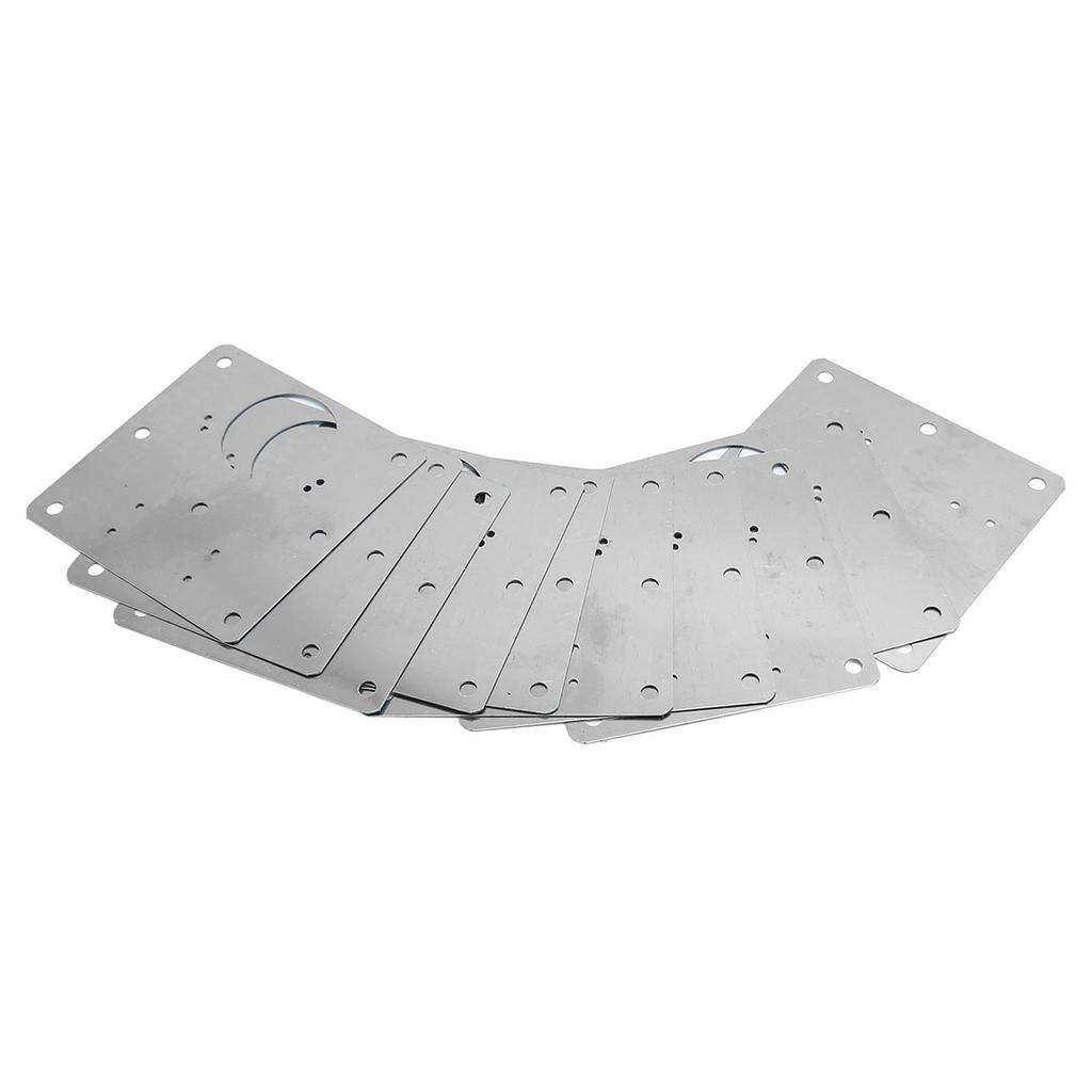 10 PCS Cabinet Hinges Repair Plate with Fixing Screws Thicken Stainless Steel Cupboard Door Hinge