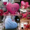 Red PVC Inflatable Wedding Decoration Set: Heart Balloon Photo Prop for Engagement and Check-In