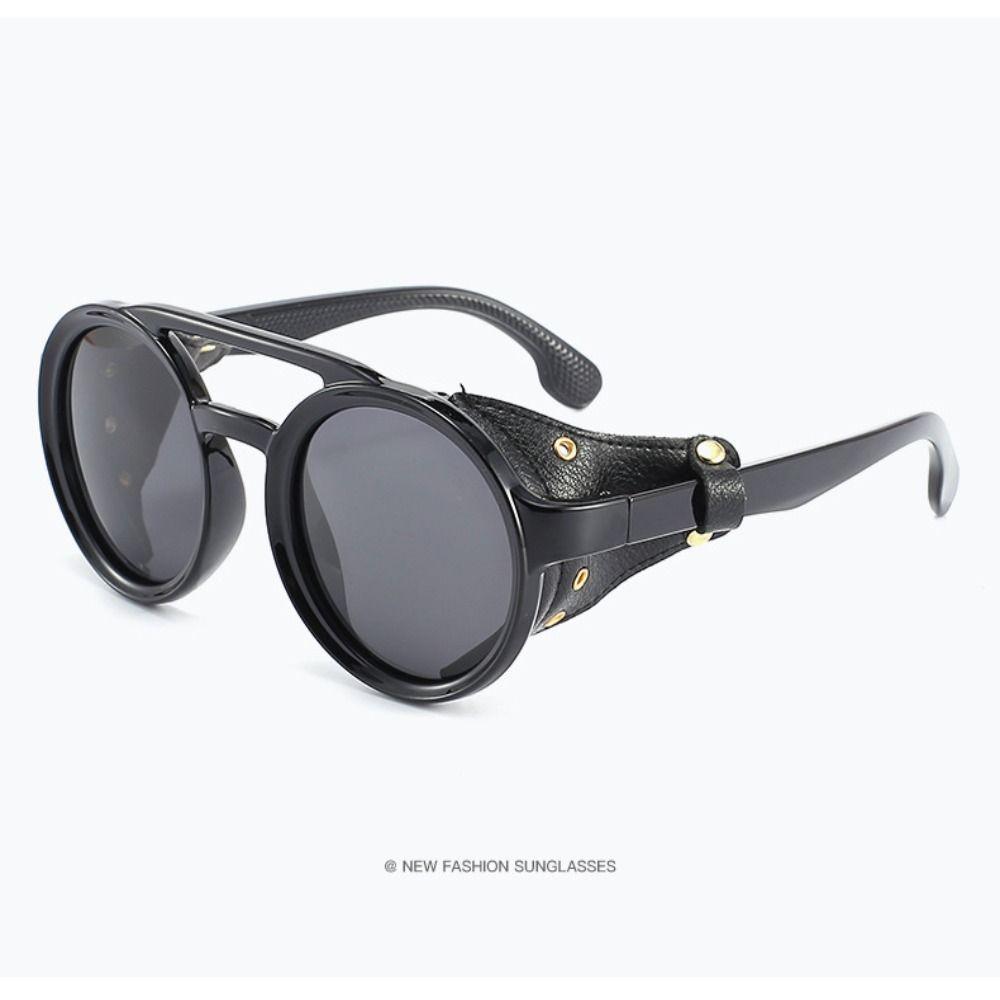 Travel Accessories Sun-Protective Round Sunglasses Outdoor Eyewear Punk Riding Goggles Black Shades Fishing Sunglasses