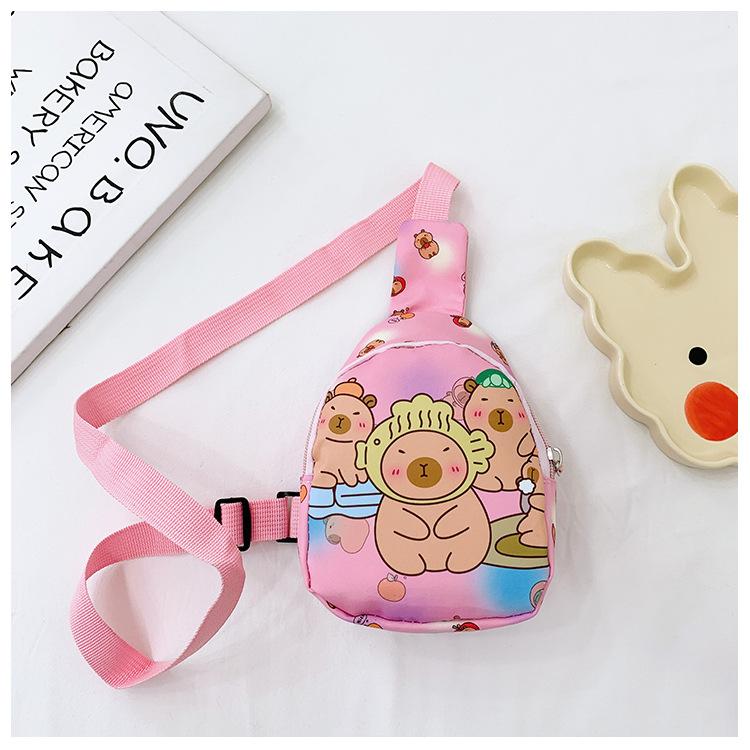 School bag Kapibara new children's change bag foreign style shoulder messenger bag casual