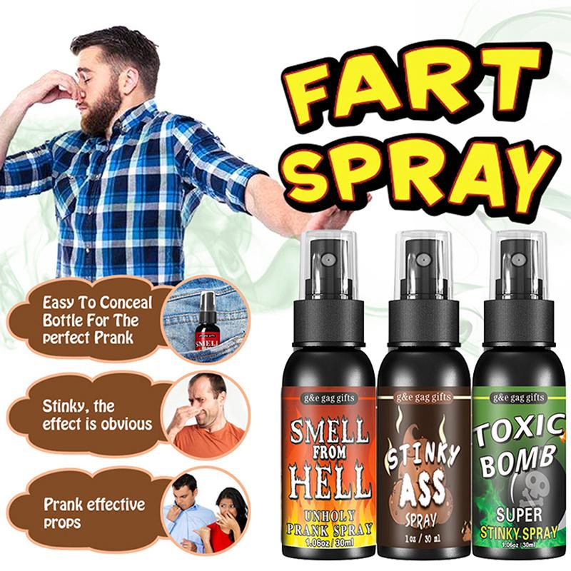 30 ml žertové novinky Toy Gag Joke Tekutý sprej na prd Can Stink Bomb Smradlavý plyn
